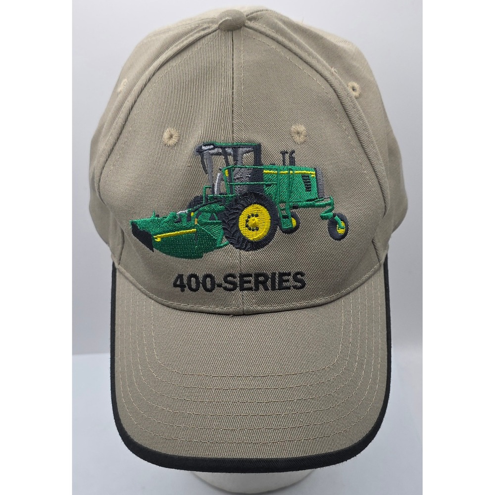 John Deere Embroidered 400 Series Tractor Cap K-Products Stamped Snapback Hat